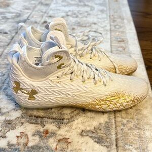 Under Armour White and Gold Men's Shoes
